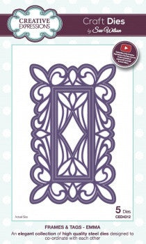 Emma Frames and Tags Die Sue Wilson Creative Expressions CED4312