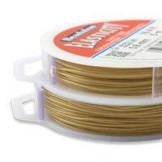 Beadalon Elasticity 0.8mm Satin Gold Round 5m Reel TRC371