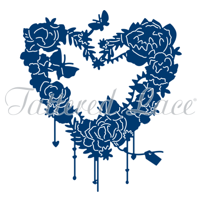 Floral Heart Die Essentials By Tattered Lace ETL276