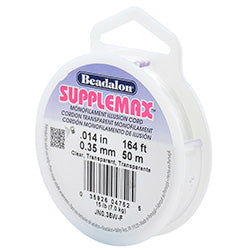 Beadalon Supplemax .014" 164ft (0.35mm) Clear Transparent JN0.035W-F TRC501