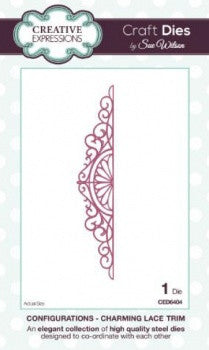 Charming Lace Trim Configurations Dies by Sue Wilson Creative Expressions CED6404