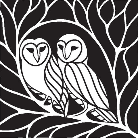 Claritystamp Ltd Owl Square - Unmounted Clear Stamp