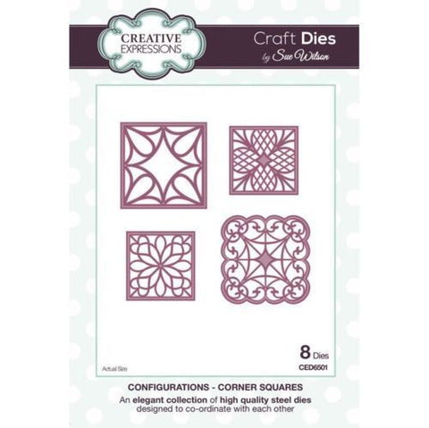 Corner Squares Configurations Craft Die By Sue Wilson Creative Expressions CED6501