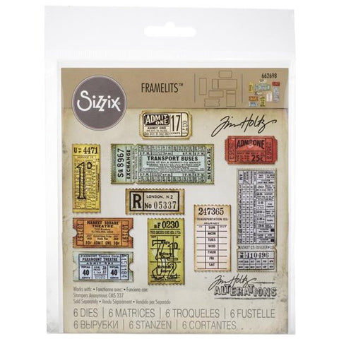 Ticket Booth Die Set Tim Holtz Alterations by Sizzix 662698