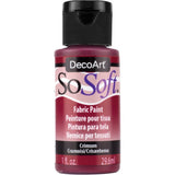 SoSoft Fabric Acrylics Paint 29.6ml 1FL.OZ By DecoArt (Verious Colours)