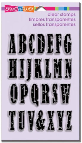 Vintage Uppercase Alphabet By Stampendous SSC1168