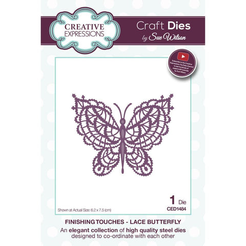 Lace Butterfly Finishing Touches Collection By Sue Wilson Creative Expressions CED1484