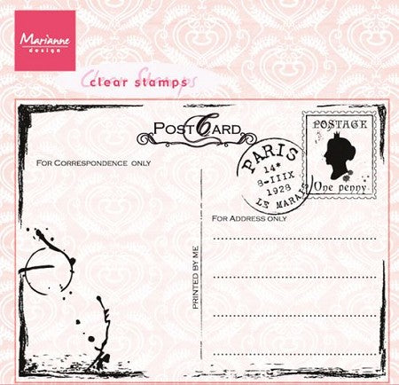 Marianne Design Clear Stamps - Postcard CS0935