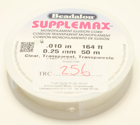 Beadalon Supplemax .010" 164ft 0.25mm Clear Transparent JN0.25W -F TRC256