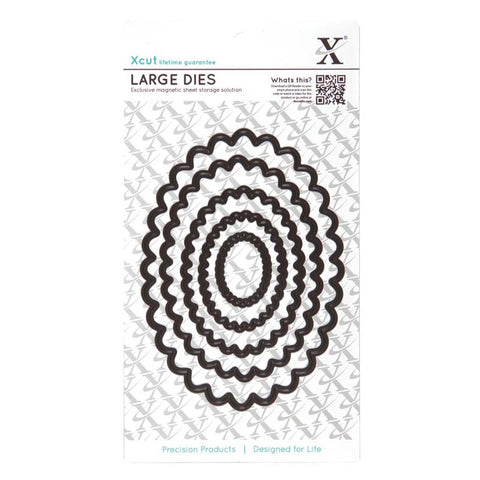 Scalloped Oval Nesting Dies By Xcut from Docrafts XCU503406
